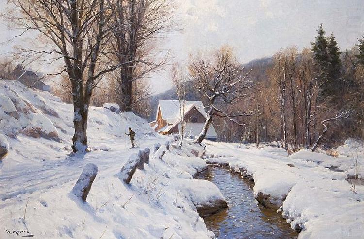 Walter Moras Romantische Winterlandschaft china oil painting image